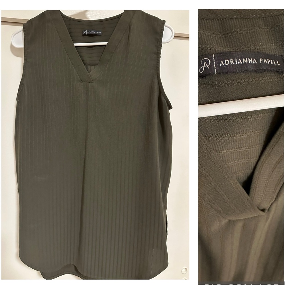 Adrianna Papell V-neck blouse
